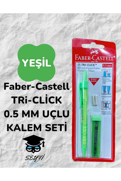 Faber Castell Faber-Castell TRi-CLİCK  0.5 MM UÇLU KALEM SETİ