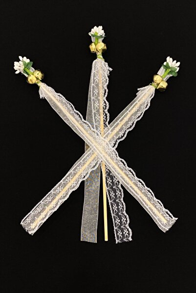 ZEYMERADE جرس وصيفة العروس باللون الأبيض، الدف الزفاف، الدف الحناء، جرس الختا...