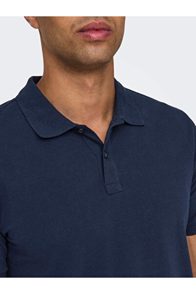 Only & Sons Чоловіча футболка поло з вузьким коміром - 22029044