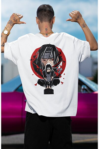 Fuddy Moda Uchiha Itachi EX2 Oversize Anime Printed Unisex T-Shirt