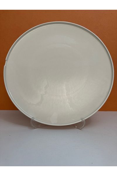 Kütahya Porselen Chef Taste Model 30 Cm Cream Pizza Plate Single