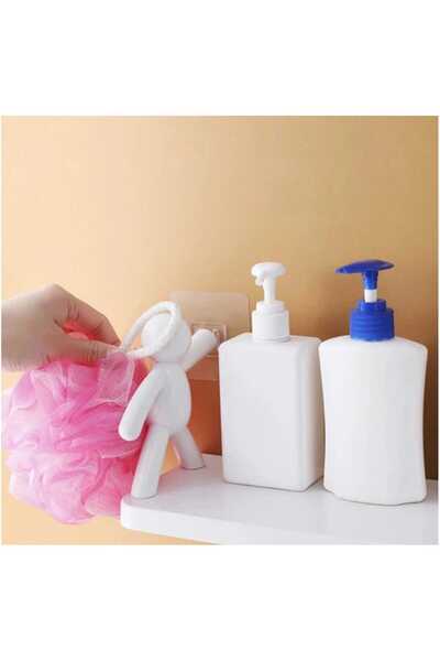 CENGİZ ÇEYİZ Rambo Yapışkanlı Pratik Makyaj Banyo Mutfak Rafı 1124