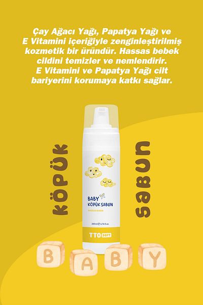 TTO 200 ML Soft Baby Foam Soap