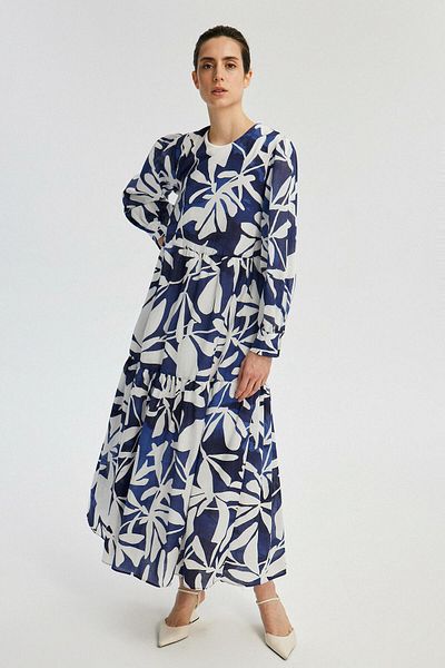 Touché Privé Comfortable Cut Patterned Dress