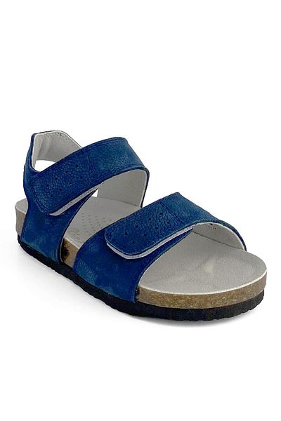 Cici Bebe Ayakkabı Αγορικά σανδάλια από γνήσιο δέρμα Navy Blue Nubuck