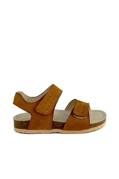 Cici Bebe Ayakkabı Genuine Leather Tan Nubuck Sandals for Boys