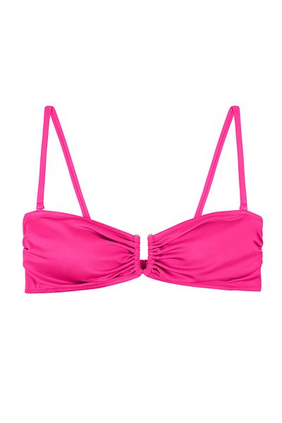 SUWEN Trägerloses Bikinioberteil mit Metall-Accessoires