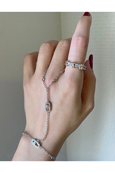 Niceboutique MESSİ Taşlı Silver Tasarım Şahmeran