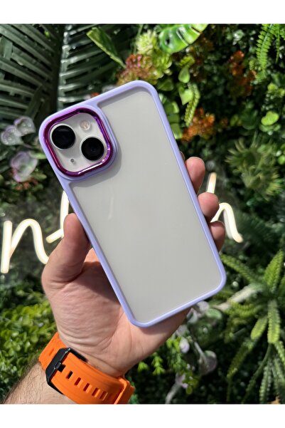 NFTECH İPHONE 14 UYUMLU KILIF ŞEFFAF KORUYUCU KENARLI RENKLİ KILIF