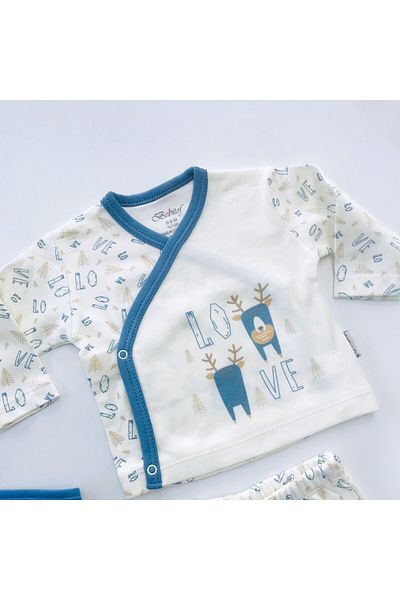 Bebitof Baby Jadira Love Patterned 5 Piece Hospital Exit