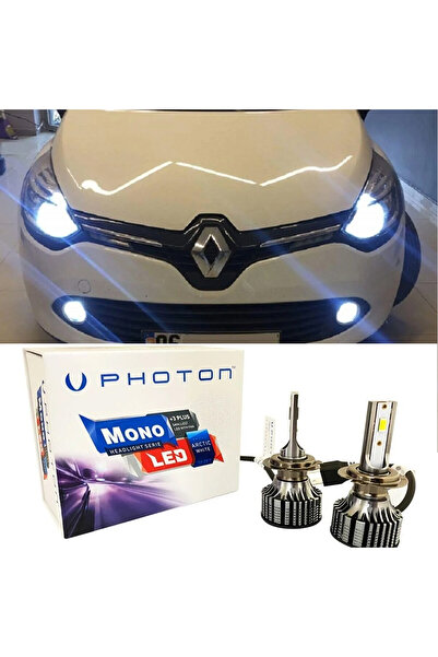 Photon Renault Clio 4 Uyumlu Led Xenon Sis Far Ampulü H16 Mono Yeni Seri Beyaz