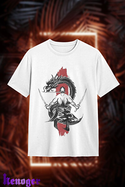 kenoger تي شيرت مطبوع عليه قاتل التنين كبير الحجم للجنسين
