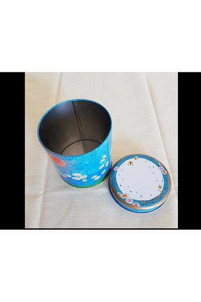 Goebel Reina Wachtmeister Cylinder Metal Lid Box Flower Butterfly Sun 1Pcs