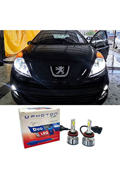 Photon Peugeot 207 Uyumlu Led Xenon Kısa Far Ampulü H7 Duo Yeni Seri Beyaz