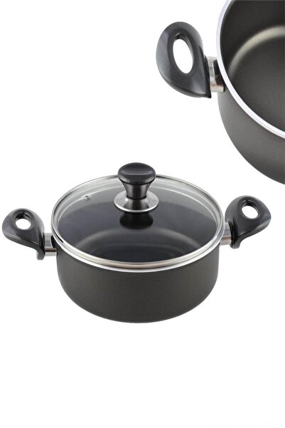 Ürün Evim Mehtap Karnıyarık Tencere Çift Taraf Teflon Cam Kapaklı Onyx 28 Cm