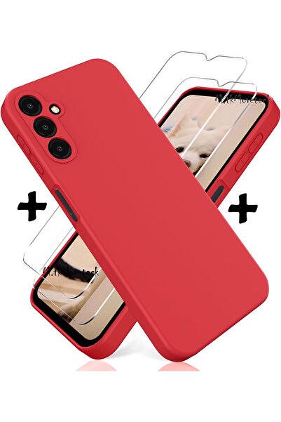 m.tk moveteck Samsung Galaxy M15 Kılıf Kamera Korumalı Yumuşak Mat Silikon + ...