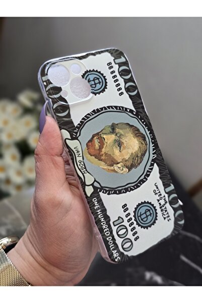 SUPER FRAME Iphone 13 Uyumlu Van Gogh Tasarımlı Şeffaf Telefon Kılıfı