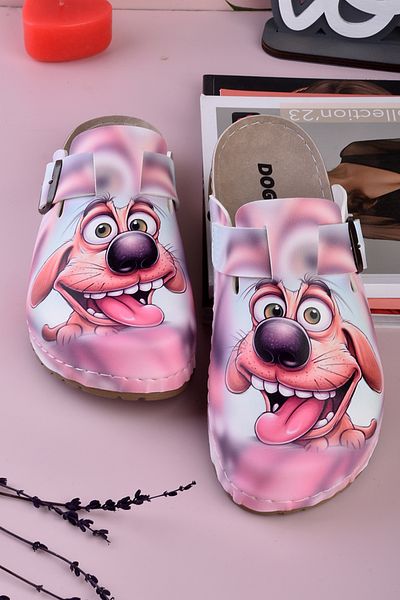 DOGİYE 8071 Παντόφλες Comfort Sabo με στάμπα Happy Dog