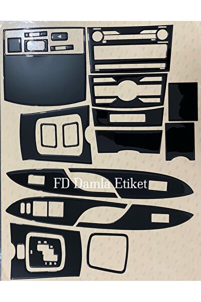 FD Damla Etiket Toyota Corolla 2007 - 2011 Torpido, Konsol, Trim, Göğüs Maun ...