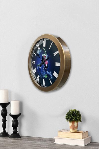 Kasva Concept 36 cm Tumbled Metal Dance Wall Clock