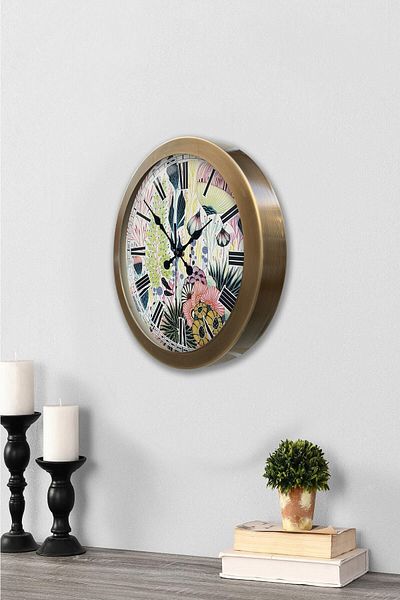 Kasva Concept Ρολόι τοίχου Antique Metal Modernism 36 cm