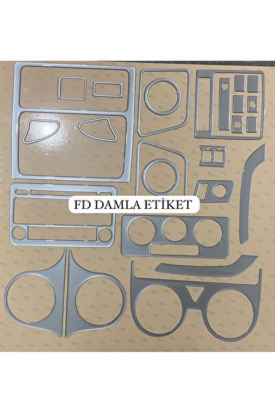 FD Damla Etiket VW Caddy 2004-2009 لون فضي لوحدة التحكم Torpedo غطاء الصدر ال...