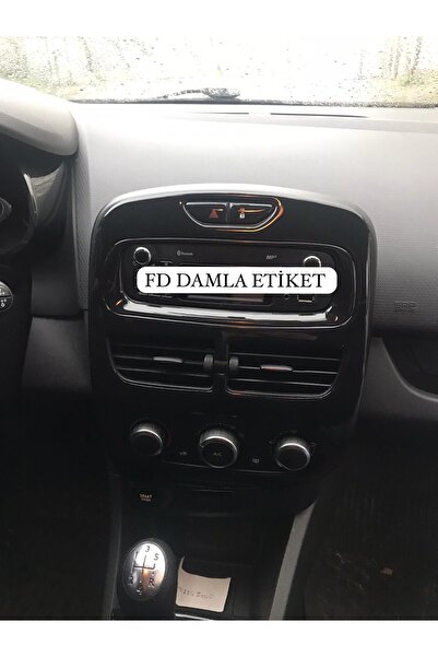 FD Damla Etiket رينو كليو 4 مجموعة كاملة من القماش القطني، وحدة التحكم، الكسوة، مجموعة تغطية الصدر، تصميم خاص باللون الأسود البيانو