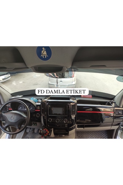 FD Damla Etiket مرسيدس سبرينتر - طقم صندوق القفازات ووحدة التحكم والتقليم بال...