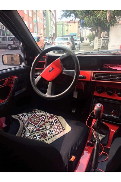 FD Damla Etiket Fiat Tempra, Tipo Maun Kaplama  Set Kırmızı Renk Özel Dizayn