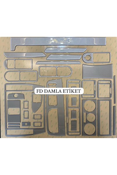 FD Damla Etiket VW Passat B5 B5,5 Torpedo - تصميم خاص باللون الرمادي الفضي، و...