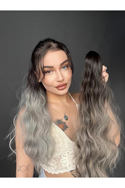 Suzan Peruk Mini Mandallı Çok kolay takılan At kuyruğu modeli. Doğal dalgalı