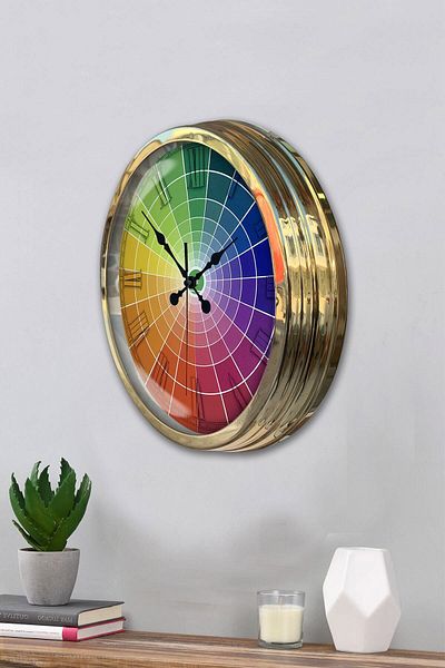 Kasva Concept Gift 40 cm Gold Metal New Color Wall Clock