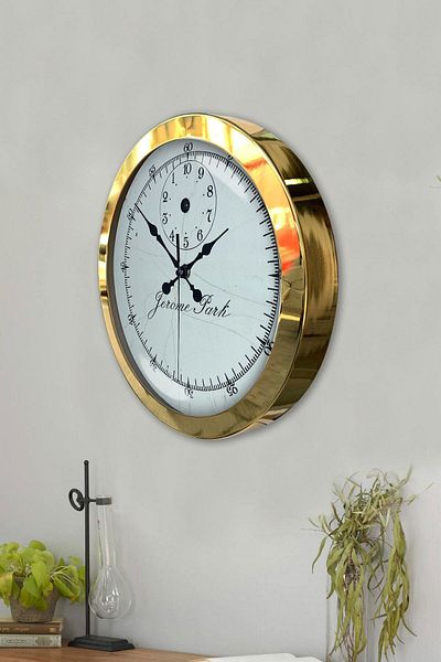 Kasva Concept Gift 36 cm Gold Metal Design Wall Clock