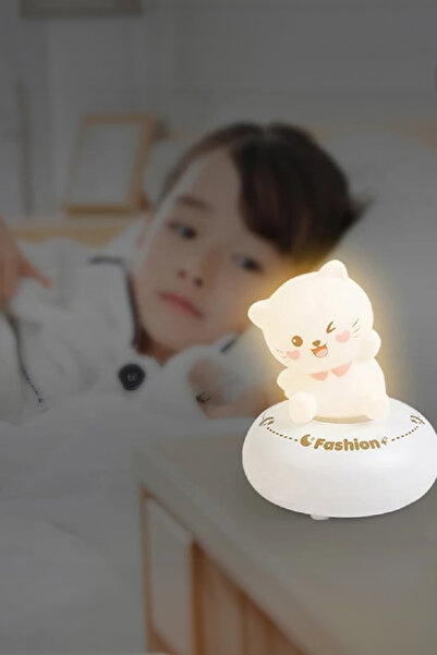 AfterTimes Sevimli Karikatür Müzikli Gece Lambası Usb Lamba Ev Yatak Odası