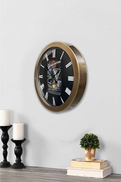 Kasva Concept 36 cm Tumbled Metal Cafe Wall Clock