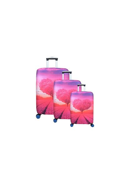 Bagacar Valisă din 3 piese pentru Heart Large Medium Cabin Size