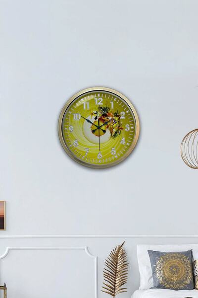 Kasva Concept هدية ساعة حائط مطبخ معدنية عتيقة مقاس 40 سم