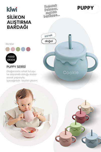 Kiwi Puppy 13 Piece Full Silicone Baby Feeding Set: Safe, Flexible, Bpa / PVC Free, 100% Natural