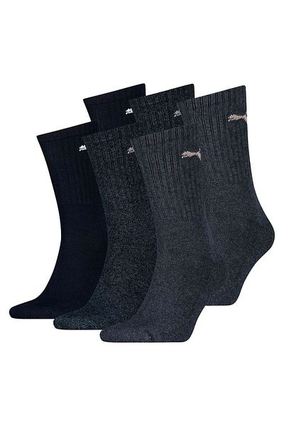 Puma Unisex Sportsocken, 6 Paar - Tennissocken, Crew Sport Socken, einfarbig