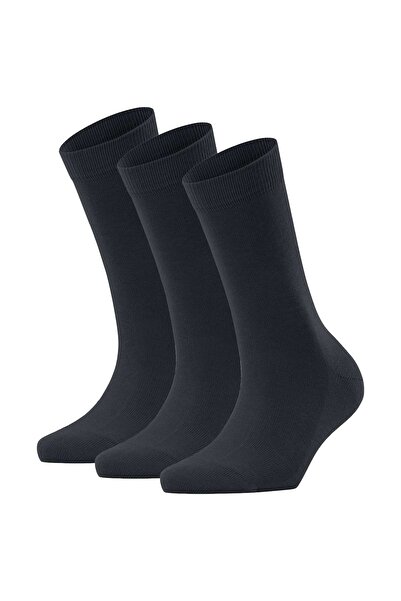 FALKE Damen Socken 3er Pack - Family SO, Kurzsocken, einfarbig