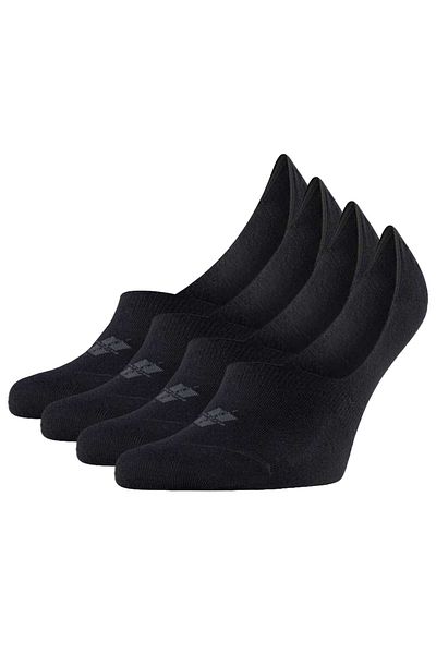 Burlington 4er-Pack Herren Füßlinge – Casual IN, rutschfester Absatz