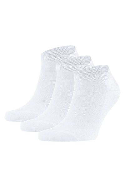 FALKE Herren Socken 3er Pack – Familien-Sneaker, rutschfestes System, Baumwollmischung, Uni