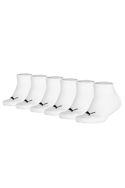Puma Kinder Sneakersocken 6er Pack - Invisible, ECOM, einfarbig, Logo