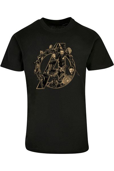 ABSOLUTE CULT Herren Avengers Infinity War - Logo Basic T-Shirt