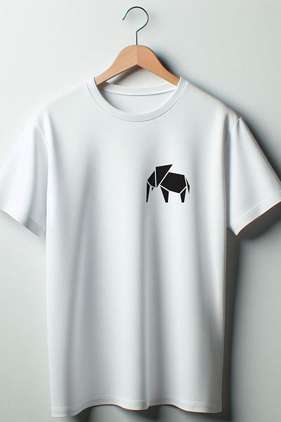 Vordevia Λευκό μπλουζάκι με στάμπα ελέφαντα Oversize Wide Fit Unisex Crew Neck