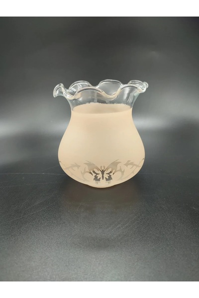 ADA AVİZE Fanus Somon Rengi Avize Camı (BOY 13 CM,ÇAP 11 CM)