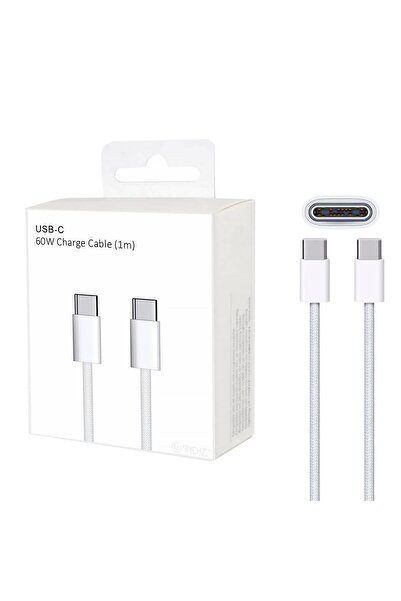 2K Original İphone 15/16/pro/pro Max/plus/ipad/macbookair Uyumlu Usb C To Usb 60w Hızlı Şarj Kablosu Örgülü