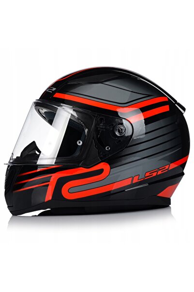 LS2 RAPID 2 CIRCUIT SİYAH-GRİ-KIRMIZI FULLFACE MOTOSİKLET KASKI
