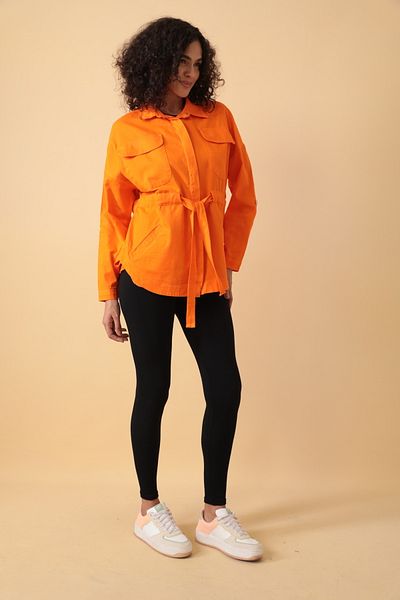 Asist Women's Waist Tie Belt Detailed Women's Jacket - 0259