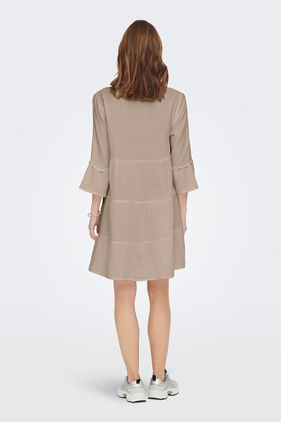 ONLY Μίνι φόρεμα Onlthyra V-Neck - Οργανικό βαμβάκι, κανονική εφαρμογή DRESS 15267999
